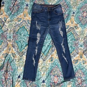 GOGO jeans high rise ankle, blue, size 9